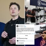 Gunmaker Smith & Wesson applauds Elon Musk's X after being suspended by Facebook