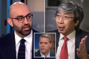 LA Times owner calls former CNN star Oliver Darcy a "so-called reporter" during "combative" interview with pro-Trump commentator.

