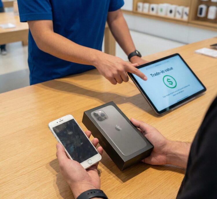 your old iPhone can be traded in for credit on a new purchase